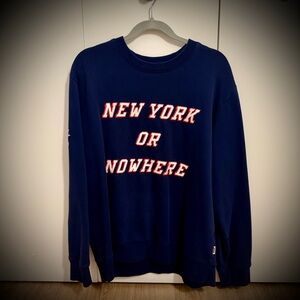 NYON Navy Blue Men's NY Rangers Crew Neck Sweatshirt